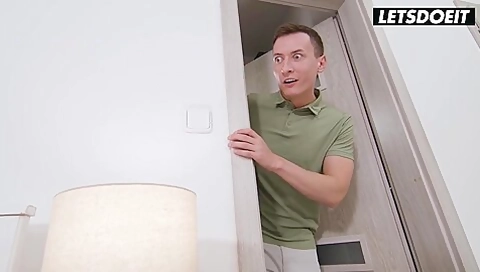 Eva Rides Charlies Dick While His Gfs Away