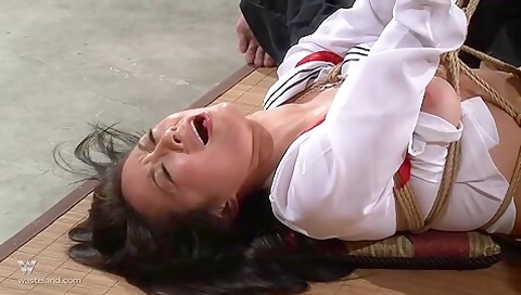Asian Submissive Bound In Ropes And Bamboo Then Completely Taken To Intense Mind Blowing Orgasm